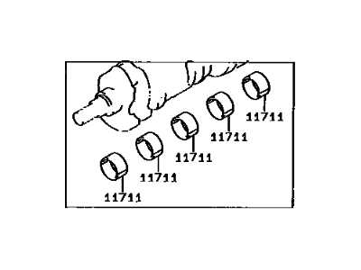 Toyota 11704-11010 Bearing Set, Crankshaft