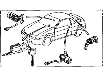 Toyota 69005-16790-C0 Cylinder Set, Lock