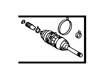 Toyota 43460-29057 Outboard Shaft Assembly