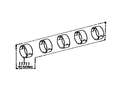 Toyota 11704-71020 Bearing Set, Crankshaft
