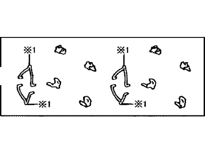 Toyota 04947-08020 Fitting Kit, Disc Brake, Front