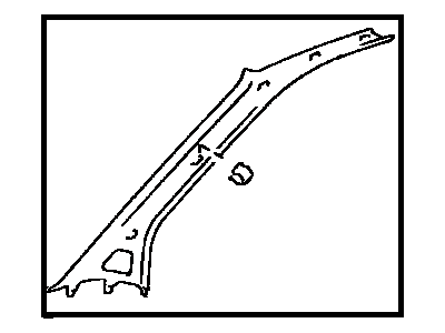 Toyota 62212-08010-E0 Windshield Pillar Trim