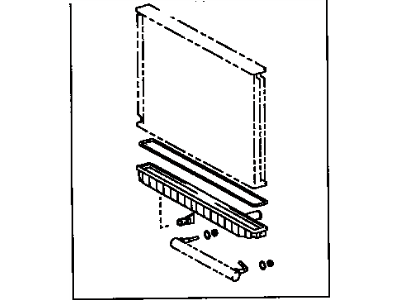 Toyota 04166-08020 Tank Kit, Radiator, Lower