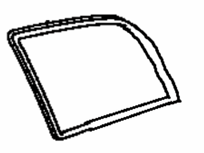 Toyota 62743-08010 Weatherstrip, Side Rear Window