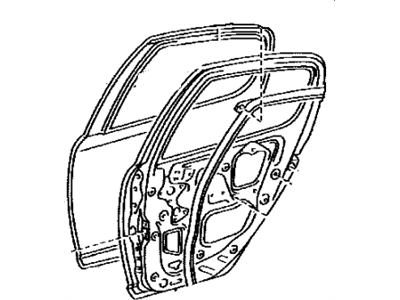Toyota 67003-52061 Panel Sub-Assy, Rear Door, RH