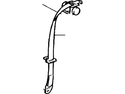 Toyota 73360-52040-B0 Belt Assembly, Rear Seat