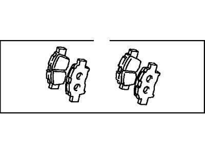 Toyota 04465-52031 Front Disc Brake Pad Set