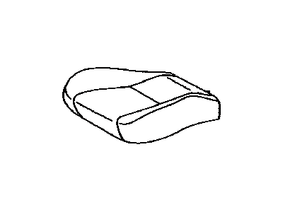 Toyota 71071-48500-B0 Front Seat Cushion Cover, Right(For Separate Type)