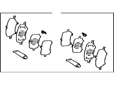 Toyota 04945-02040 Shim Kit, Anti Squeal, Front