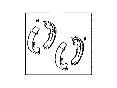 Toyota 04495-01040 Brake Shoes