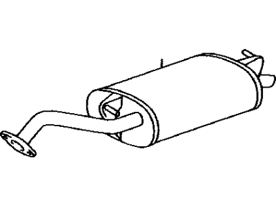 Toyota 17430-0D180 Exhaust Tail Pipe Assembly
