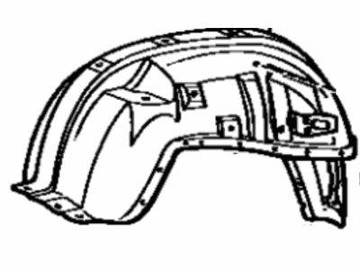 Toyota 53701-90G76 Apron Sub-Assembly, Front Fender