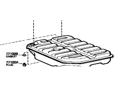 Toyota 77001-60221 Tank Sub-Assembly, Fuel