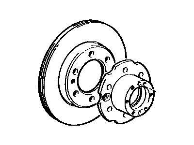 Toyota 43512-60040 Front Disc