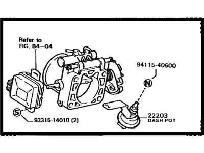 Toyota 22210-43170 Throttle Body