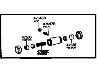 Toyota 47550-14020 Wheel Cylinder