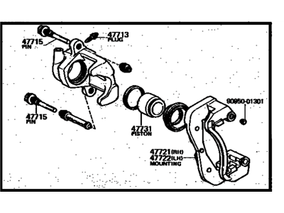 Toyota 47730-22110 Caliper