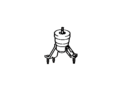 Toyota 12371-0A010 Insulator, Engine Mounting, Rear