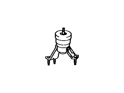 Toyota 12371-03040 Insulator, Engine Mounting, Rear