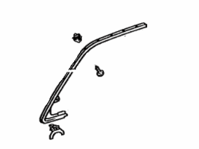 Toyota 75071-32020 Moulding Sub-Assy, Front Door, Outside RH