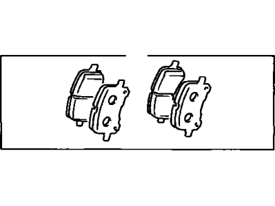 Toyota 04465-12520 Front Disc Brake Pad Set