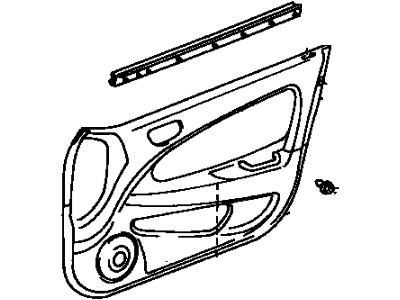 Toyota 67620-02800-B0 Board Sub-Assy, Front Door Trim, LH