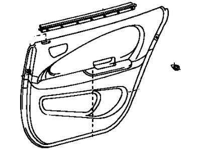 Toyota 67640-02310-B0 Trim Panel Assembly