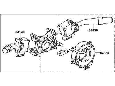 Toyota 84310-02100 Switch Assy, Turn Signal