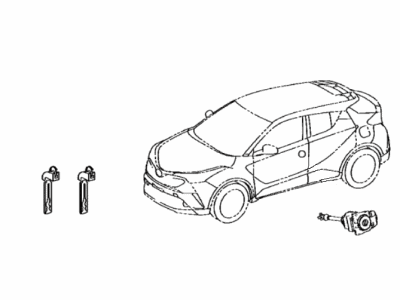 Toyota 89704-F4071 Lock Cylinder