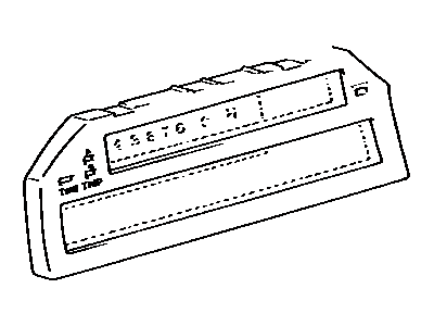 Toyota 83134-2A160 Glass, Combination Meter