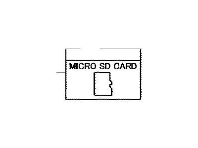 Toyota 86271-0E180 Micro Sd Card