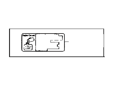 Toyota 11296-50290 Eng Info Label