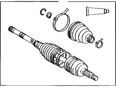 Toyota 43470-09040 Shaft Assembly, Front Drive Outboard Joint, Left