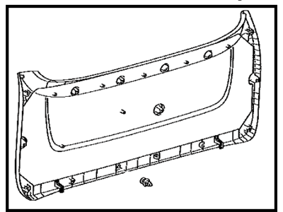 Toyota 67750-08020-B0 Lift Gate Trim