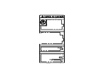 Toyota 74528-08051 Caution Label