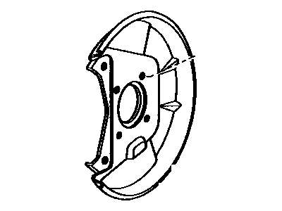 Toyota 47781-20140 Disc Brake Dust Cover, Front Right