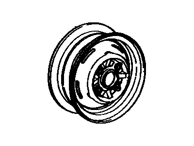 Toyota 42611-12240 Wheel, Disc