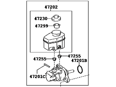 Toyota 47028-04030 Master Cylinder