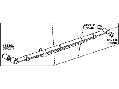 Toyota 48220-04190 Spring Assy, Rear LH