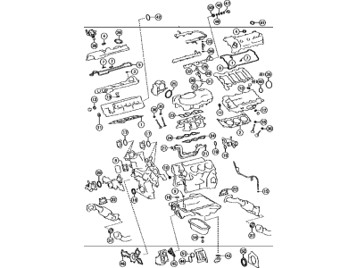 Toyota 04111-0P194 GASKET KIT, ENGINE O