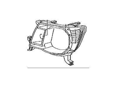 Toyota 81170-04162 Driver Side Headlight Assembly