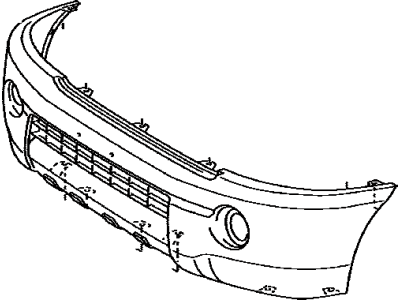 Toyota 52119-04010 Bumper Cover