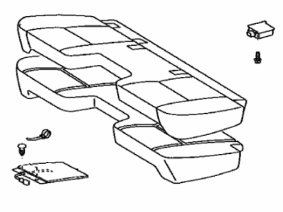 Toyota 71002-04091-B0 Cushion Assembly