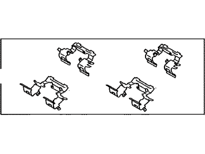 Toyota 04947-0C010 Fitting Kit, Disc Brake, Front