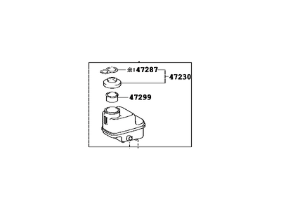 Toyota 47220-42100 Reservoir Assembly