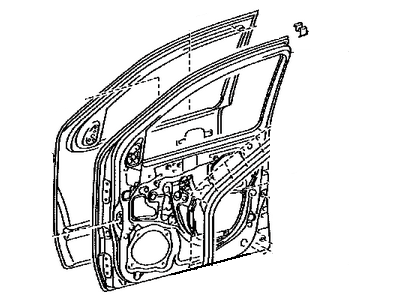 Toyota 67002-04171 Panel Sub-Assy, Front Door, LH