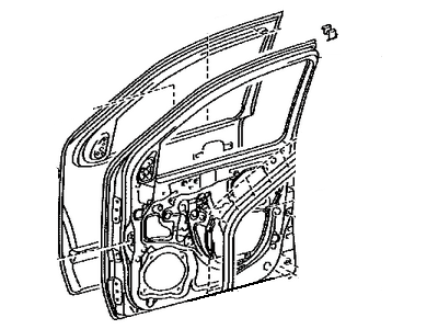 Toyota 67002-04170 Panel Sub-Assy, Front Door, LH