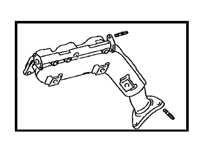 Toyota 17150-0P070 Left Exhaust Manifold Sub-Assembly