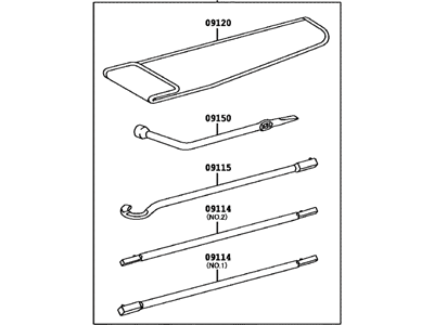 Toyota 09101-04141 Tool Set, Std L/JACK