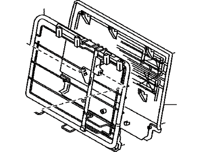 Toyota 71017-04060 Seat Back Frame